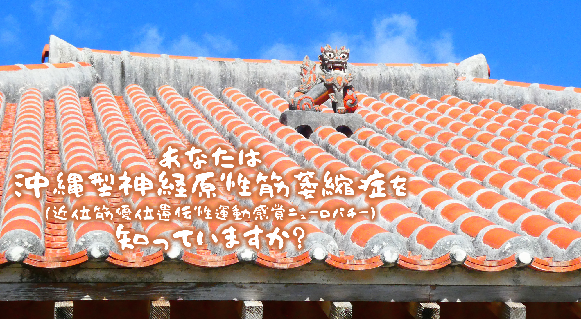 あなたは沖縄型神経原性筋萎縮症を知っていますか？